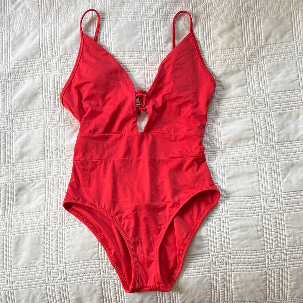 BECCA Vibrant Red One Piece Swimsuit